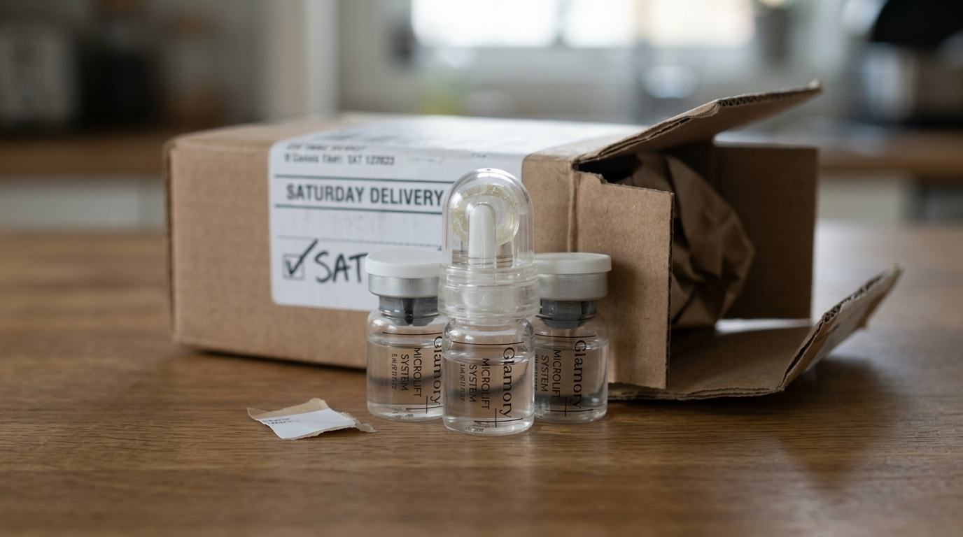 The Glamory MicroLift device and serum